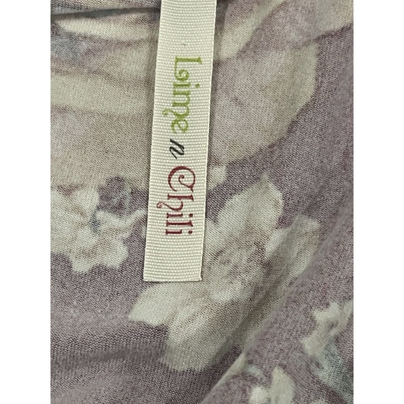 LIME&Chili Ladies‎ Open Front Floral Kimono MadeInUSA S/L Bell Sleeves Boho Chic - Picture 5 of 10